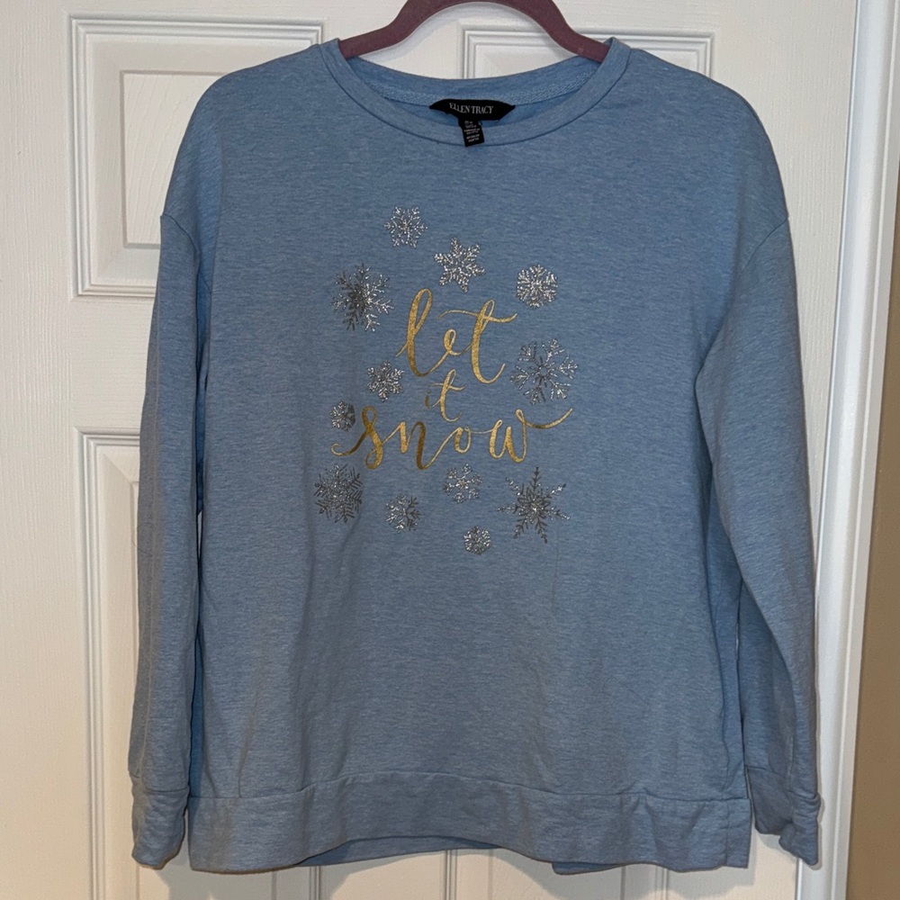 Ellen Tracy Let It Snow top